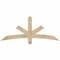 Ekena Millwork Alberta Rough Sawn Timber Gable Bracket, Douglas Fir, 60"W x 25"H x 4"D x 4"F, 10/12 Pitch GBW060X25X0404ALB00RDF - alternate 1